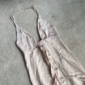 Zara pink satin mini dress
